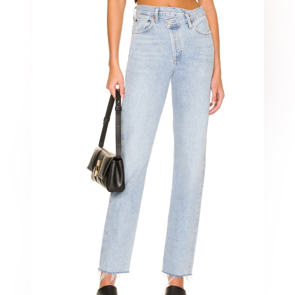 Agolde Light Blue Straight Leg Jeans